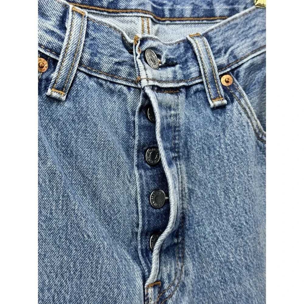 Levi's 501 Original Fit Jeans Men's 31 x 32 Y2K Button Fly Straight Medium Wash